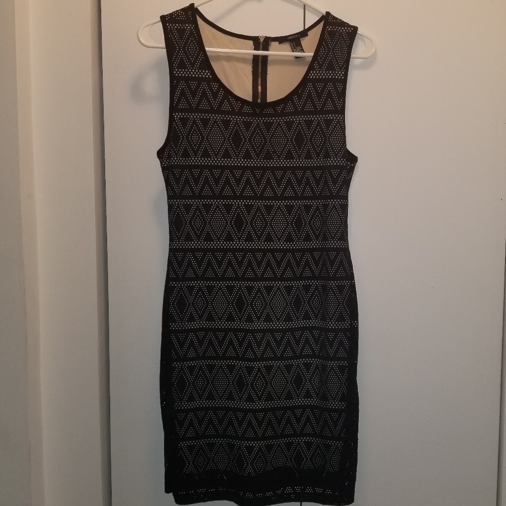 Little Black Laser Cut Dress